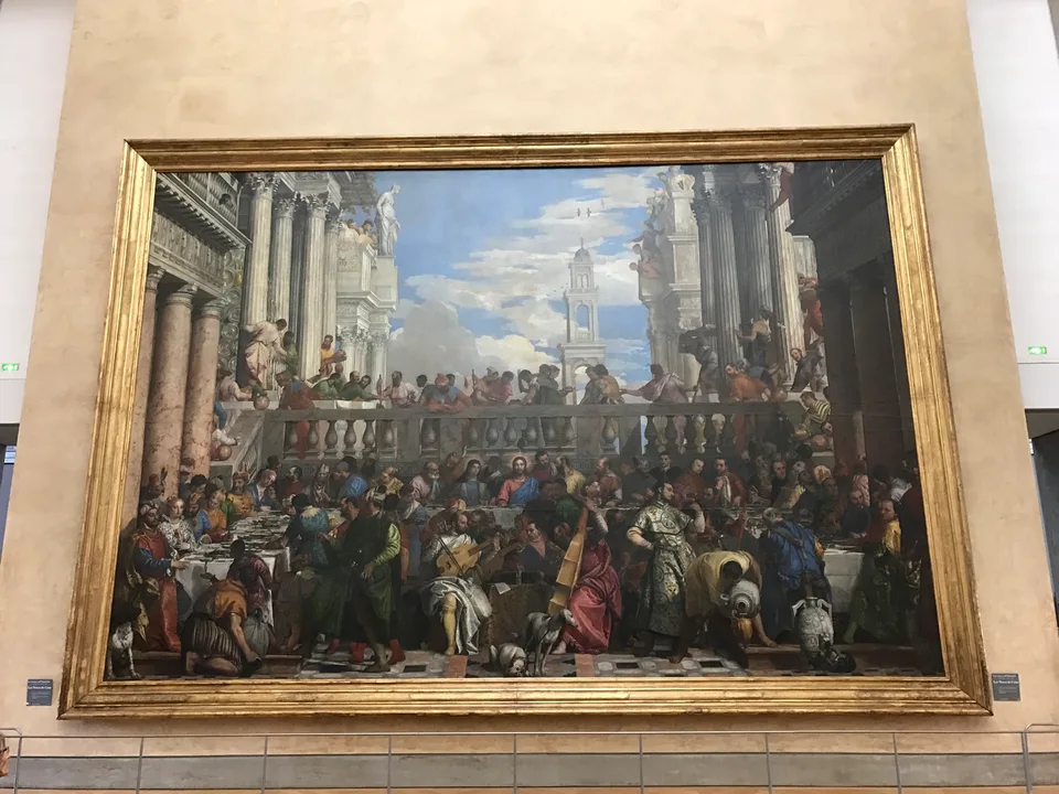 A grande pintura As Bodas de Caná, de Veronese, no Louvre